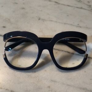 Dark Blue Prescription Glasses+0.75 single vision